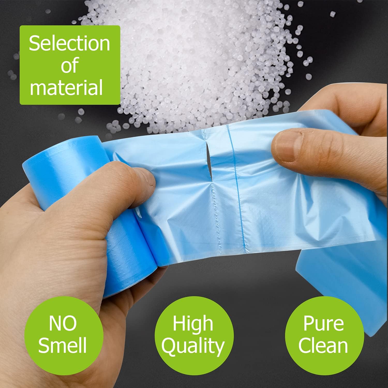 JIUMN 0.5 Gallon Trash Bags 180 Counts Small Trash Bags Car Garbage Bag Pet Garbage Bag Wastebasket Bin Liners for Home Office Kitchen Small Sized Waste Bin 6 Colors,180 Piece Assortment