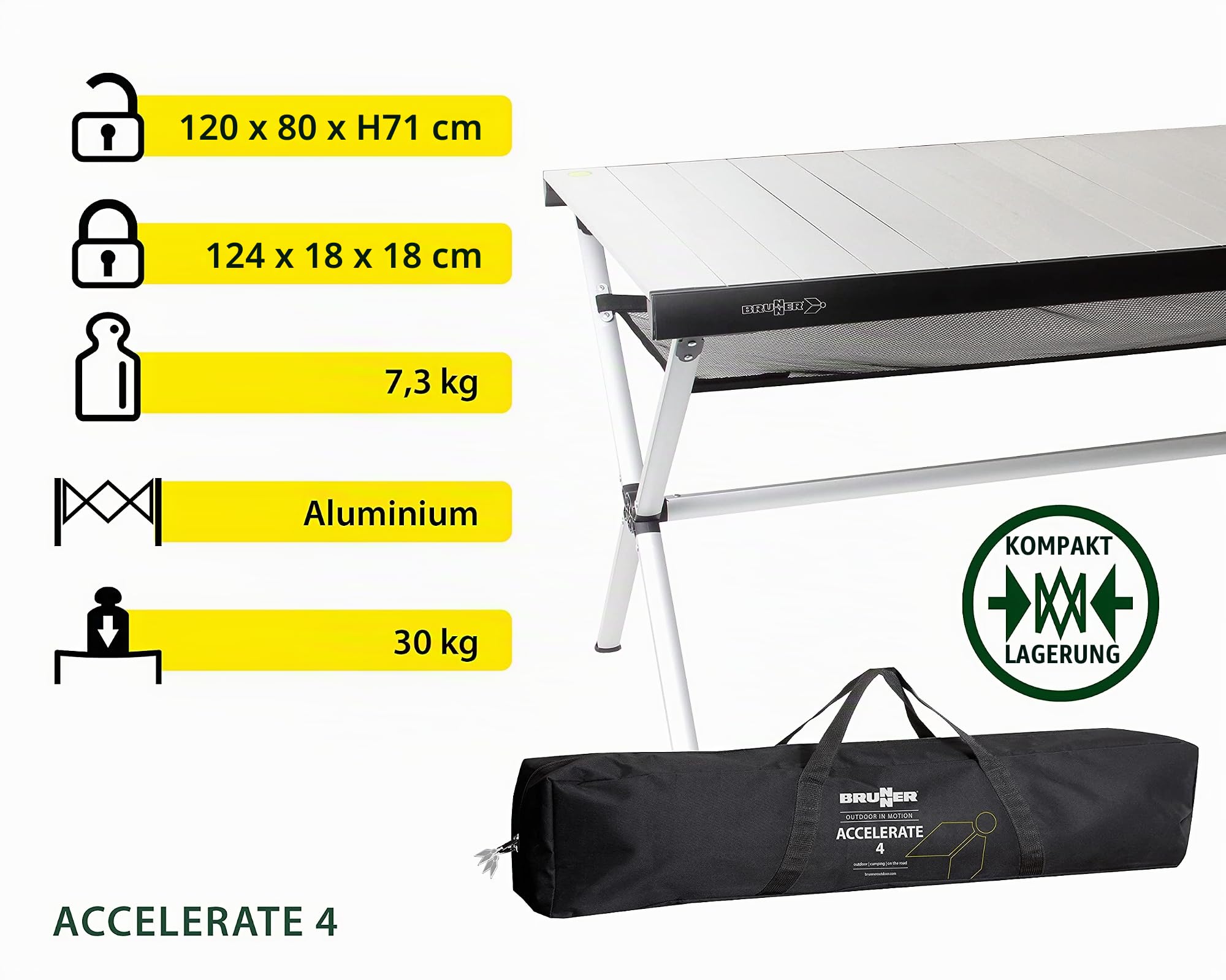 BRUNNER 0406091N rolltisch Accelerate