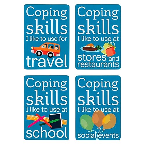 Miniatura 4 de Coping Skills for Kids Cartas de taco de afrontamiento de relajación