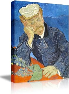wall26 Dr Paul Gachet by Vincent Van Gogh - Oil Painting Reproduction on Canvas Prints Wall Art, Ready to Hang - 12x18 inches