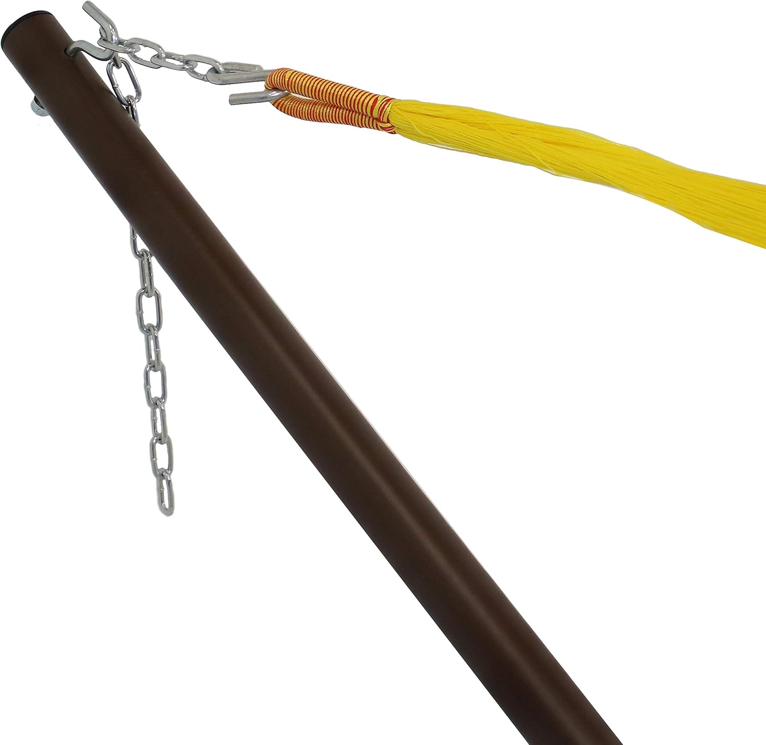 Sunnydaze Double Hammock Stand for Outside - 400-Pound Capacity Indoor/Outdoor Hammock Frame - Bronze Powder-Coated Finish - 15-Foot