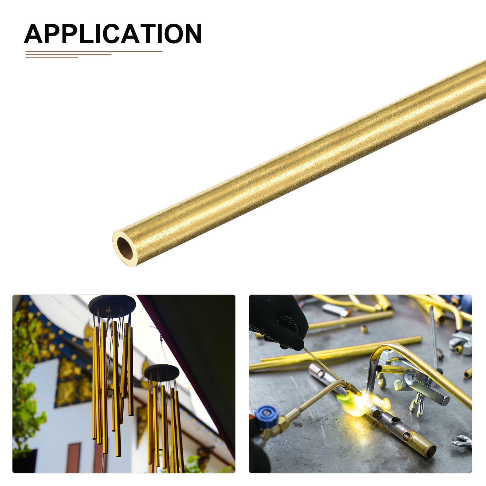DTGN 4mm x 0.75mm x 300mm(ODxWall TxL) Laiton Tube - 8Paquet - Bonne pour Machines Équipement Bricolage Décoratif Cadre - Rond Métal Tube DTGN 4mm x 0.75mm x 300mm(ODxWall TxL) Laiton Tube - 8Paquet - Bonne pour Machines Équipement Bricolage Décoratif Cadre - Rond Métal Tube