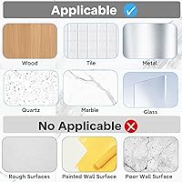 Vista 6 de Lsnisni Paquete de 14 Organizador de Ducha Adhesivo de Repuesto, Ganchos Adhesivos Fuertes, Tiras Adhesivas Impermeables para Ducha, Sin