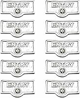 Vista 9 de Placa de interruptor de suministro para renovadores, placa de pared con acabado de latón "Downstairs