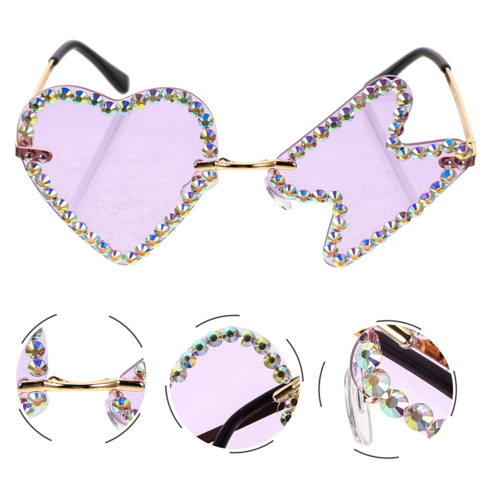 4 Paar Hip Hop Sonnenbrillen Lustige Sonnenbrillen Erwachsene Kinder Party Brillen Lustige Brillen Urlaubs Sonnenbrillen Kunststoff Brillen Dekorative Party Brillen