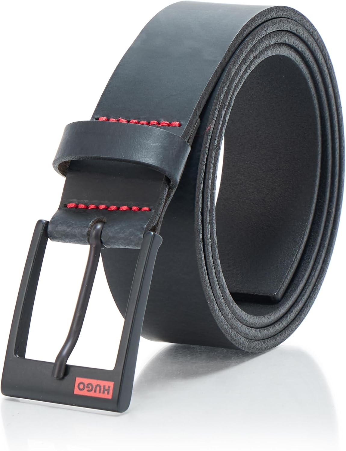 HUGO Men's Gaben Bold Logo Leather Belt