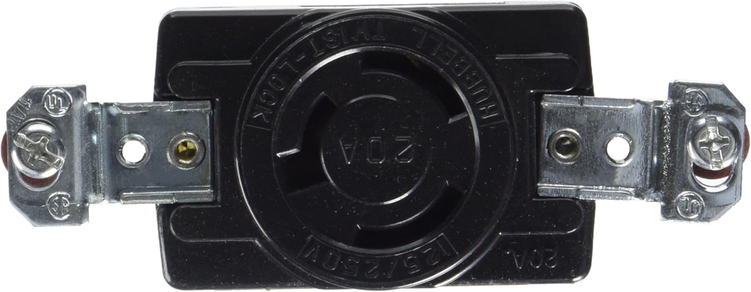 Receptacle, Single, 3P, 3W, 20A, 125/250V