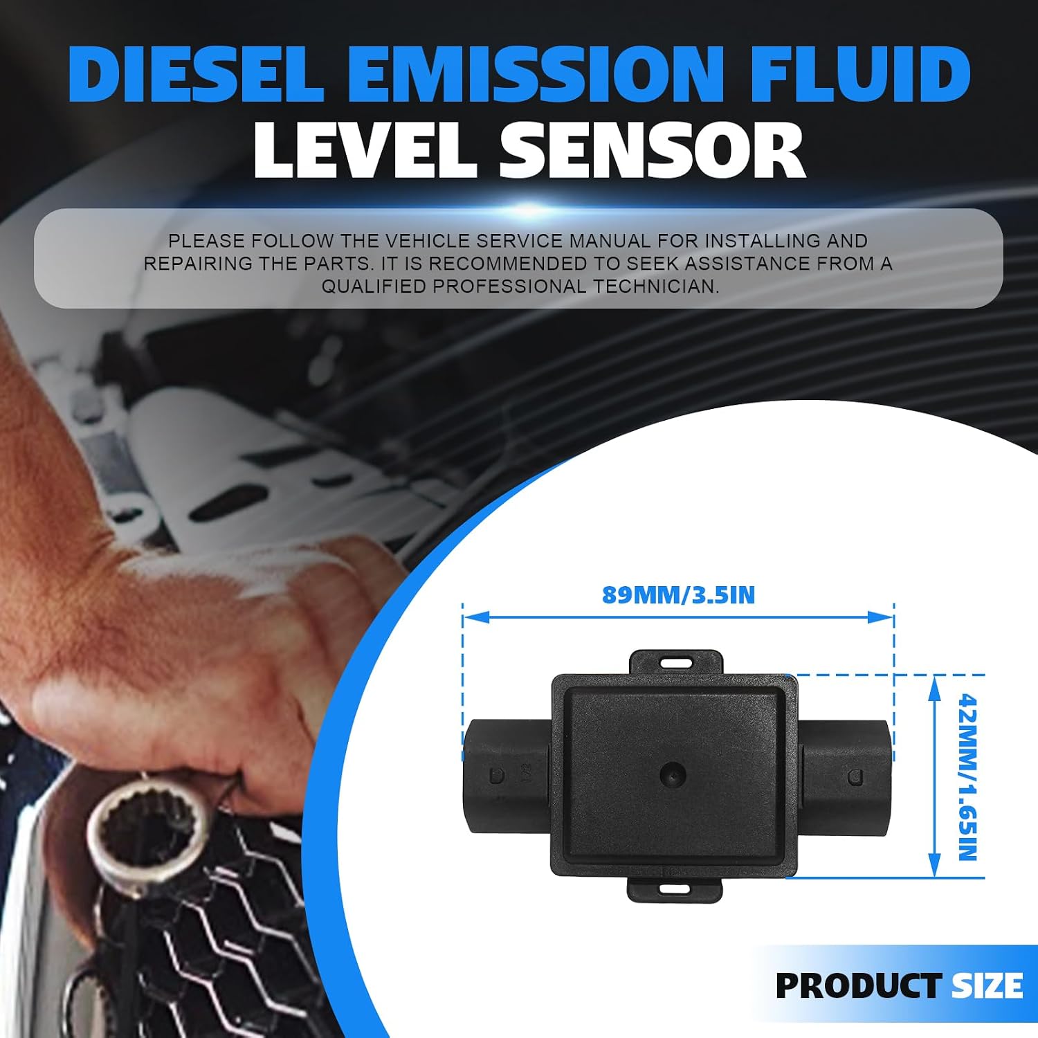 20760381 Diesel Emissions Fluid DEF Level Sensor for Chevrolet Cruze Express Silverado 2500 3500 HD 2010-2016 for GMC Savana Sierra 2500 3500 HD 2010-2016 Replace 904-371