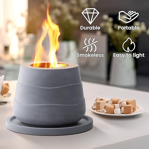 Miniatura 3 de Kante Hoguera de mesa chimenea portátil chimenea con alcohol para frotar hoguera interior hoguera de mesa mini hoguera portátil para exteriores