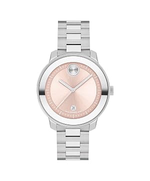 Movado Bold Verso Womens Sport Watch - Swiss Quartz Movement Stainless Steel Link Bracelet - 3 ATM Water
