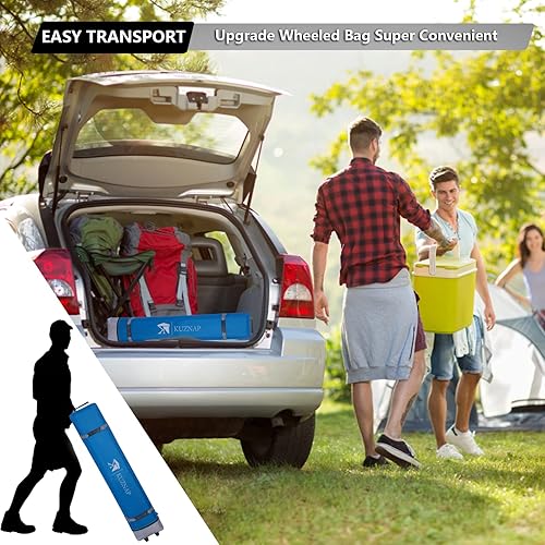 Miniatura 6 de KUZNAP Tienda de campaña desplegable de 10 x 10 pies, toldo patentado KZ, toldo instantáneo para exteriores con bolsa de transporte con ruedas, 4