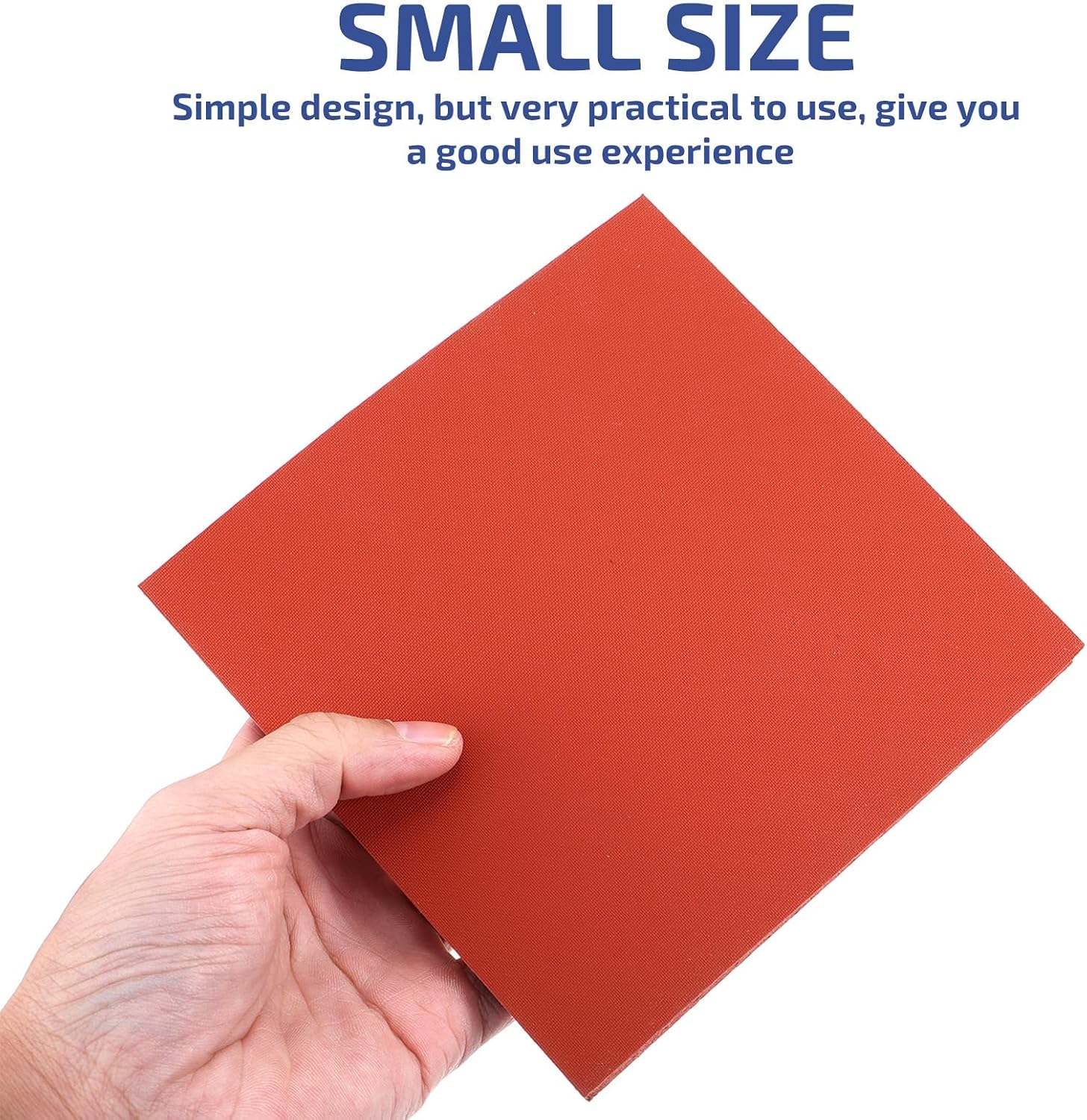 TEHAUX Mat 15x15cm, Silicone Pad Heat Replacement Pad Silicone Pad for Machine (Red)