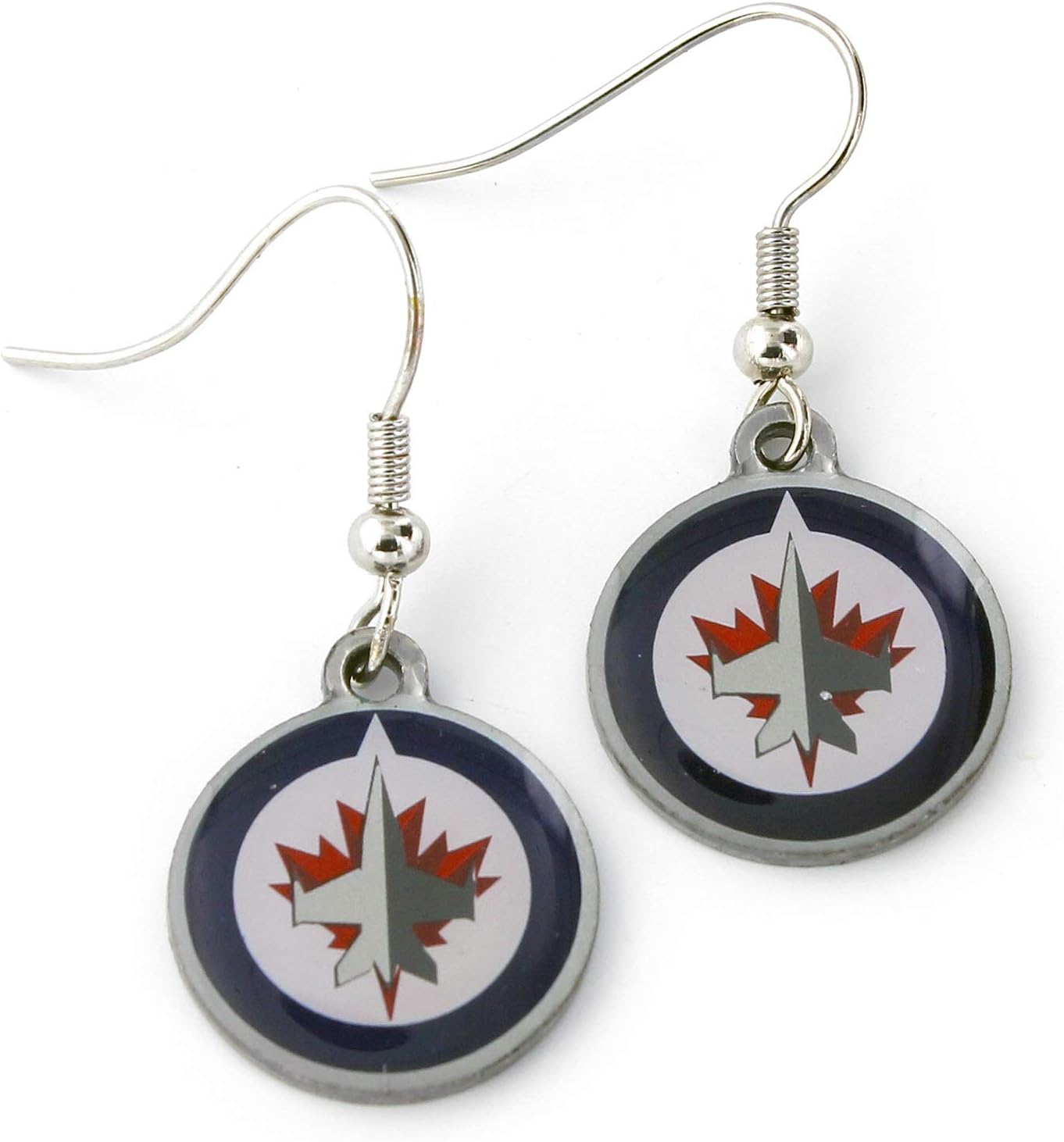 aminco NHL womens NHL Logo Dangler Earrings