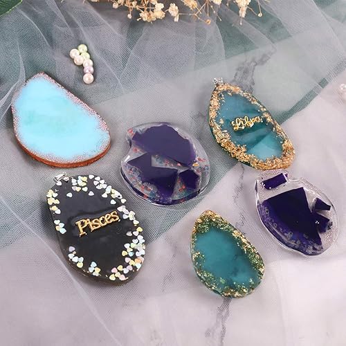 Miniatura 6 de 4 moldes de resina de silicona para resina epoxi, kit de moldes de fundición de resina que se puede utilizar para hacer campanillas de viento,