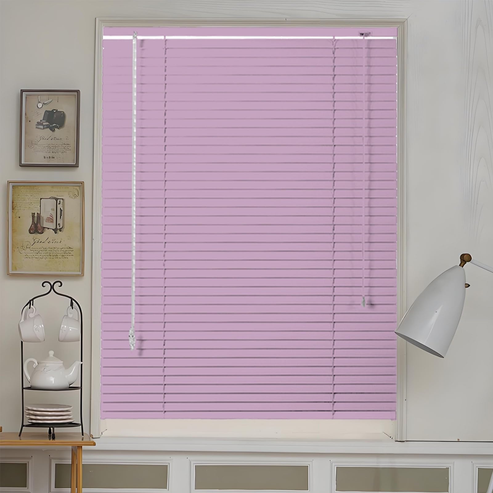 Vinyl Mini Blinds 1 Inch Cordless Blinds Aluminum Blinds Cordless Light ...