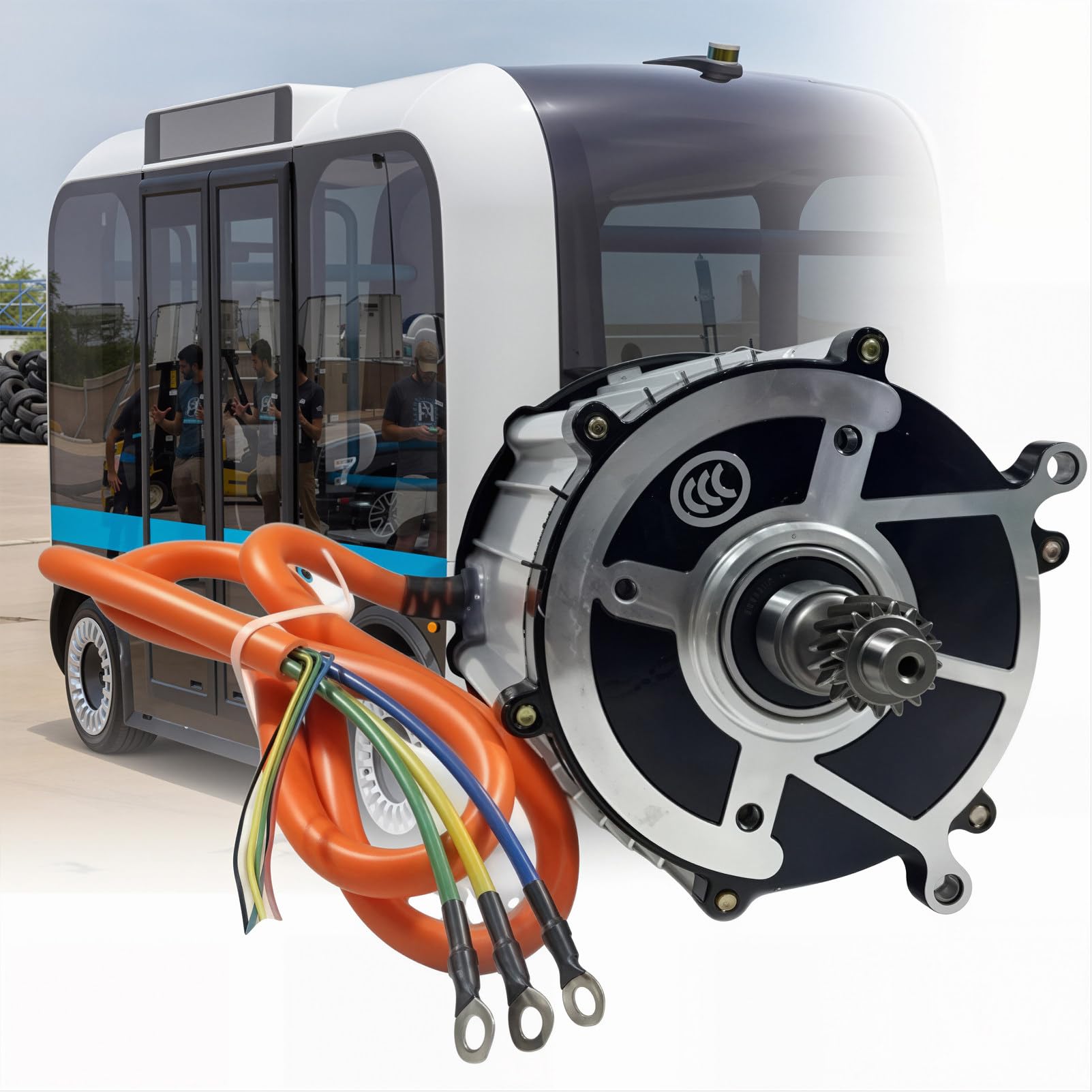 48v / 60v / 72v Motor Triciclo EléCtrico 550w-2000w Motores Diferenciales Sin Escobillas De Imanes Permanentes, Motor 16 Dientes para Triciclos Y EléCtricos 48V-700W