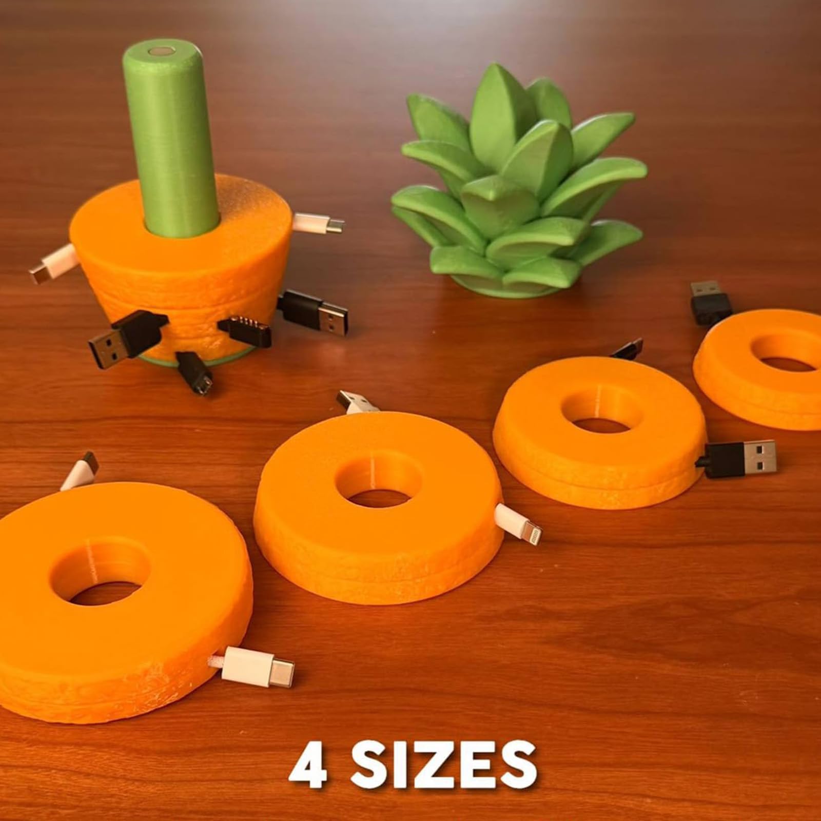 Modularer Kabel-Organizer, Ananas-Kabel-Aufbewahrungshalter (2PCS)