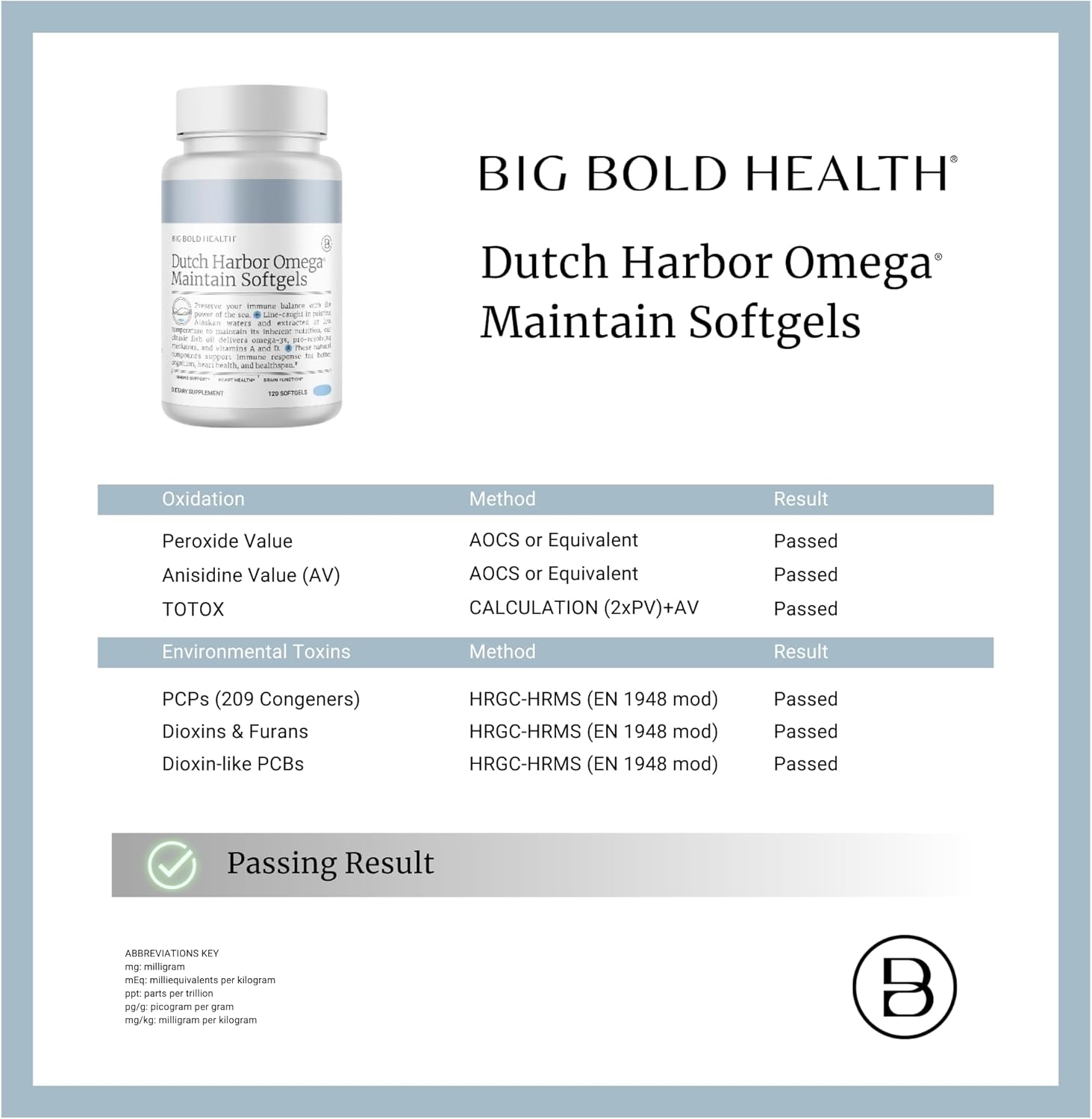 Big Bold Health Dutch Harbor Omega Maintain Softgels - Premium Alaskan Cod Liver Oil (120 Count) - Sustainably Sourced Omega-3 Supplement with EPA, DHA, DPA - Natural Vitamins A & D - MSC Certified
