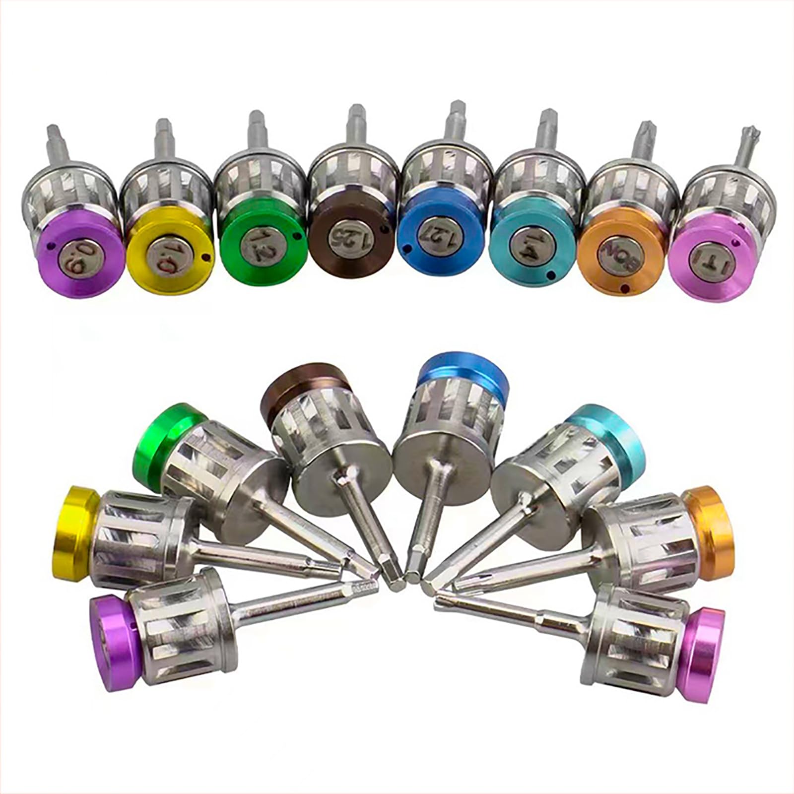 Kit De Prothèses Universel 16 Pièces, Clé Dynamométrique Universelle De 10 À 70 Ncm, Outil De Restauration Dentaire, en Acier Inoxydable Durable, pour Le Retrait Et La Fixation