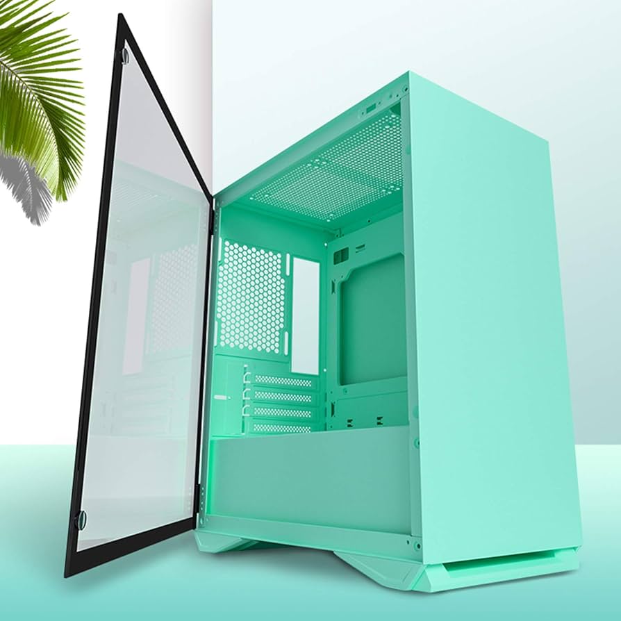 Amazon.com: ZXCVBNAS Computer Case ATX Mid Tower PC - Front