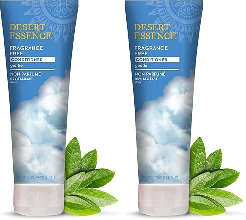 Miniatura 8 de Desert Essence Acondicionador sin fragancia  Puro  8 onzas líquidas  Brillo y brillo  Suaviza y suaviza el cabello  Sin residuos de aceite