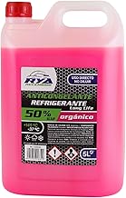 RYA - Car Antifreeze G12 - Car Coolant Liquid - Antifreeze G12 50% Organic +145º/ -37º - Refrigerant Liquid for Vehicles Organic Formula Long Life (Pink 50%) - 5L