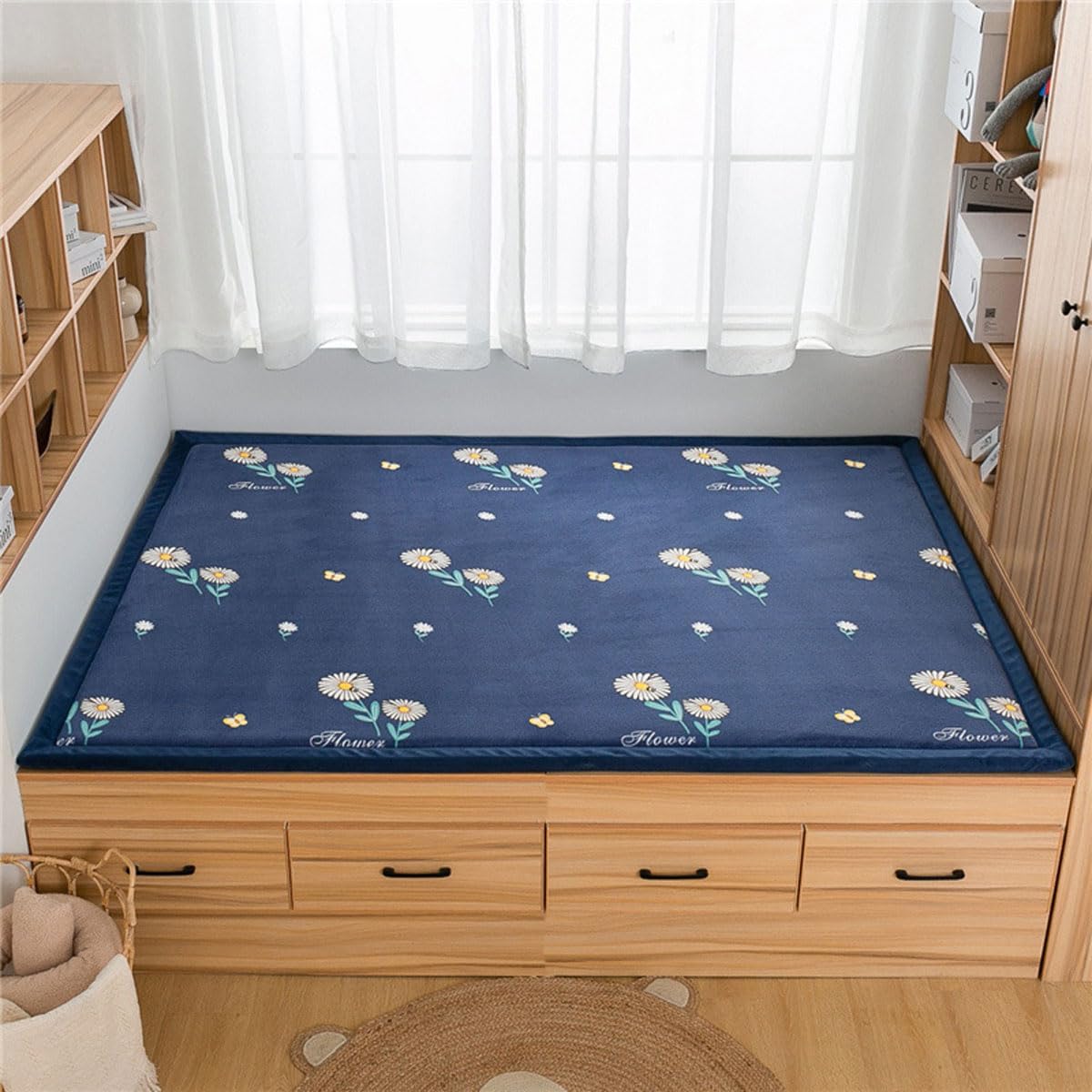 Single tree forest Large Area Rug, 2cm Thick Kids Carpet-Daisy-200 * 200cm — image 1
