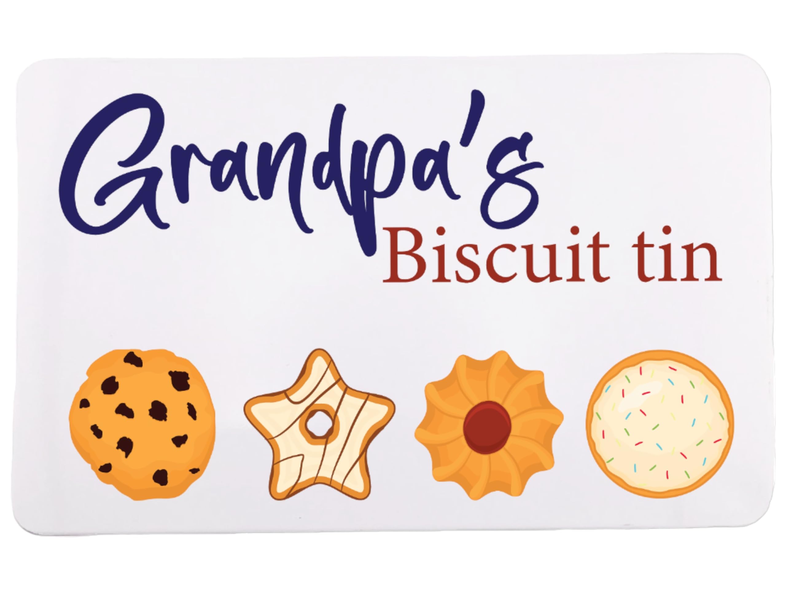 1stclassgifts Biscuit Storage Tin For Mum Dad Mummy Daddy Gran Grandpa Grandad Granny Nana Birthday Christmas Gift (UV PRINTED) (Grandpa's)