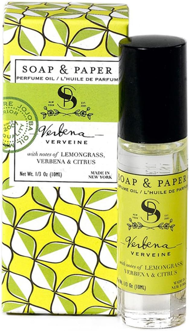 Soap & Paper Factory Classic Verbena Perfume Oil, 0.3 Ounce