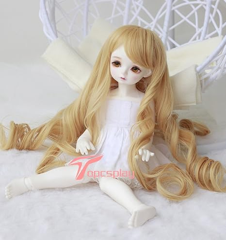 Amazon Topcosplay 1 6 頭囲 6 7インチ ドール 用 ウィッグ カラフル 金髪 Bjd Wig ドールメイキング 通販