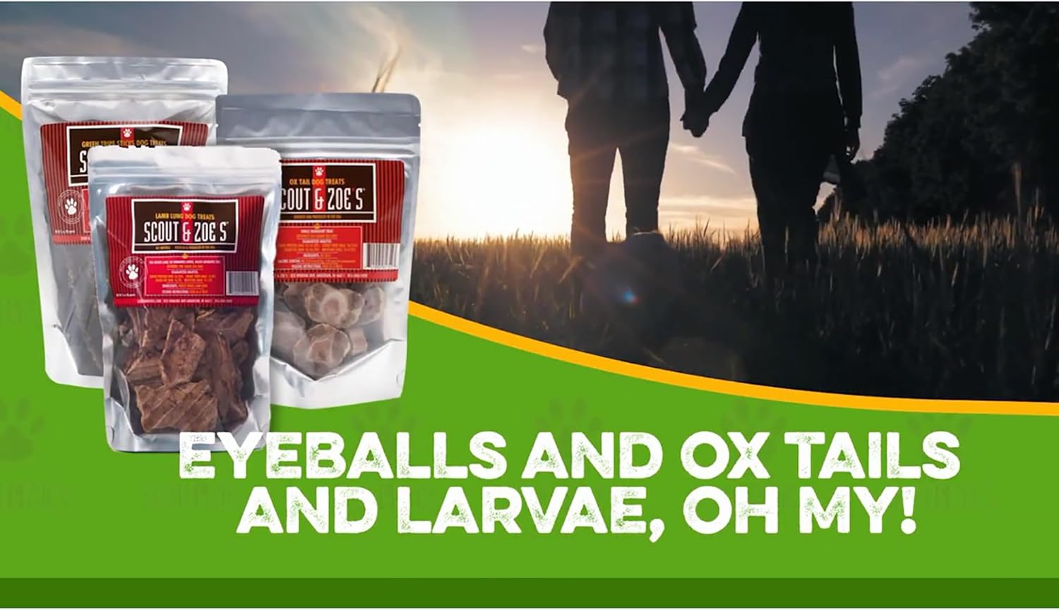Scout And Zoe's Ox Tails Dog Treats Made In USA All Natural High Protein Crunchy Chew Supports Dental Health Joint Function And Overall Wellness For All Dogs Sustainably Sourced With No Added Hormones