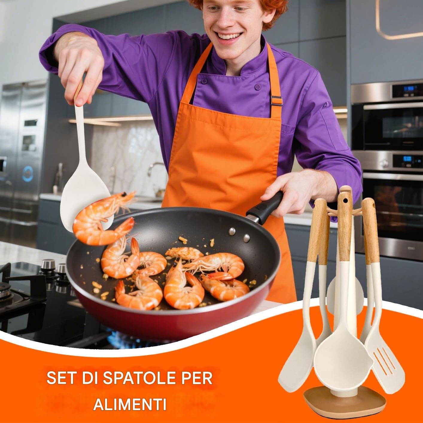 Set De Spatules Lot Raclettes Silicone Haute Température Alimentaire