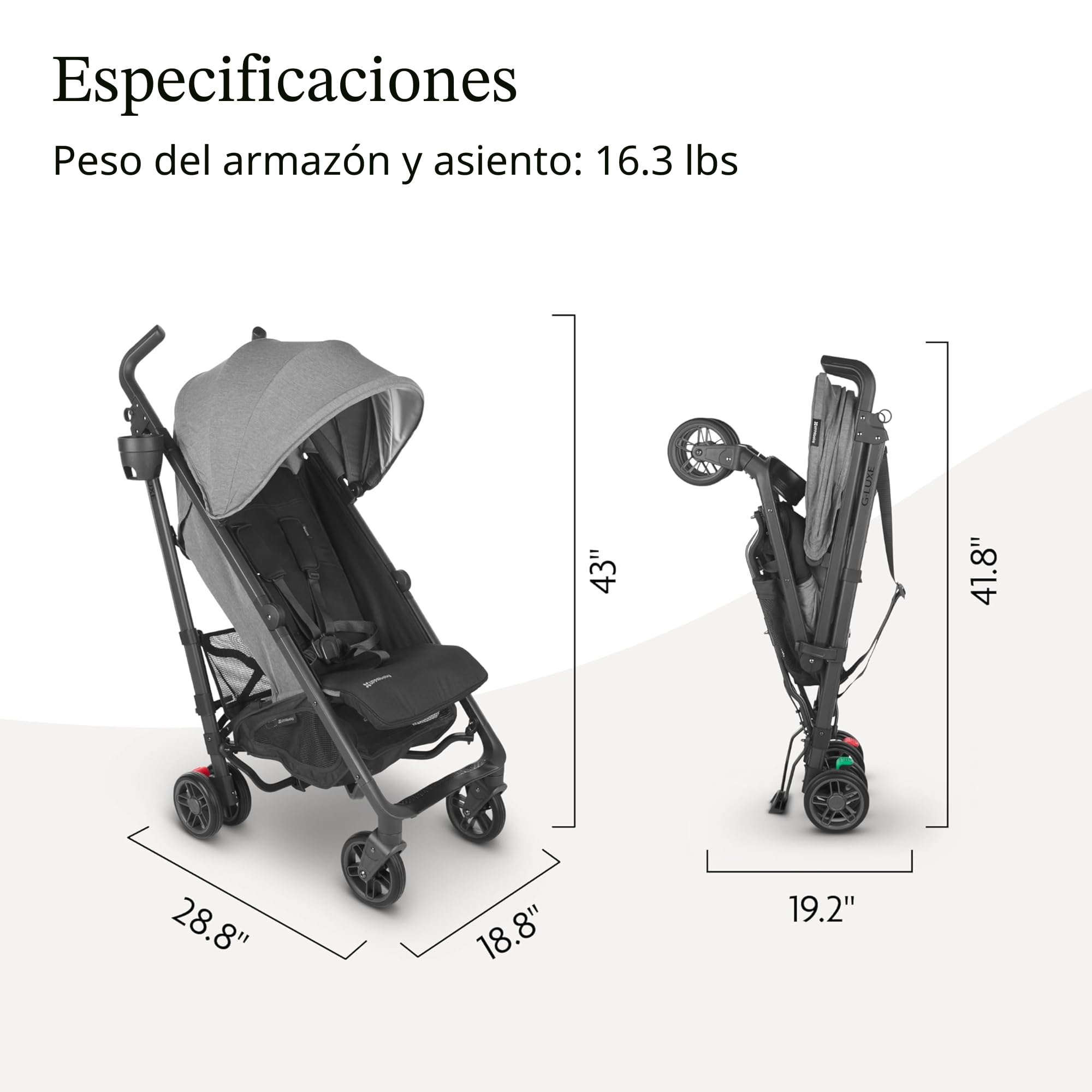 Amazon.com: UPPAbaby G-Luxe - Cochecito de paraguas/diseño ligero