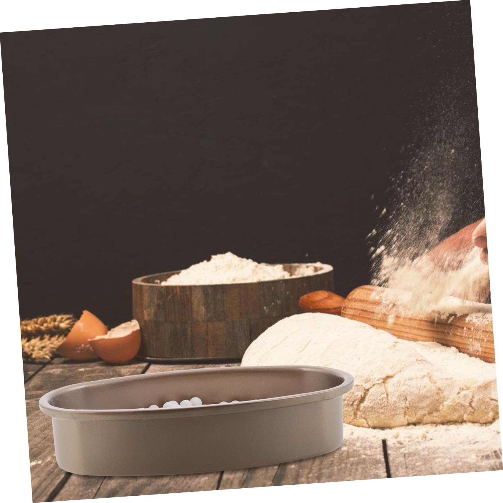 TOPBATHY Piedra Cerámica para Horno de 500g Distribución Uniforme del Calor para Pasteles y Tartas en Casa Bolsa de Tela y Bandeja para Hornear
