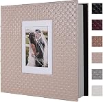 RECUTMS Self Adhesive Photo Album, Large PU Leather Cover, DIY Scrapbook | 30 Sheets/60 Pages, Holds 3x5 4x6 5x7 8x10 10x12 Photos, Memory Book, Wedding Family Baby Travel Birthday Graduation, Black