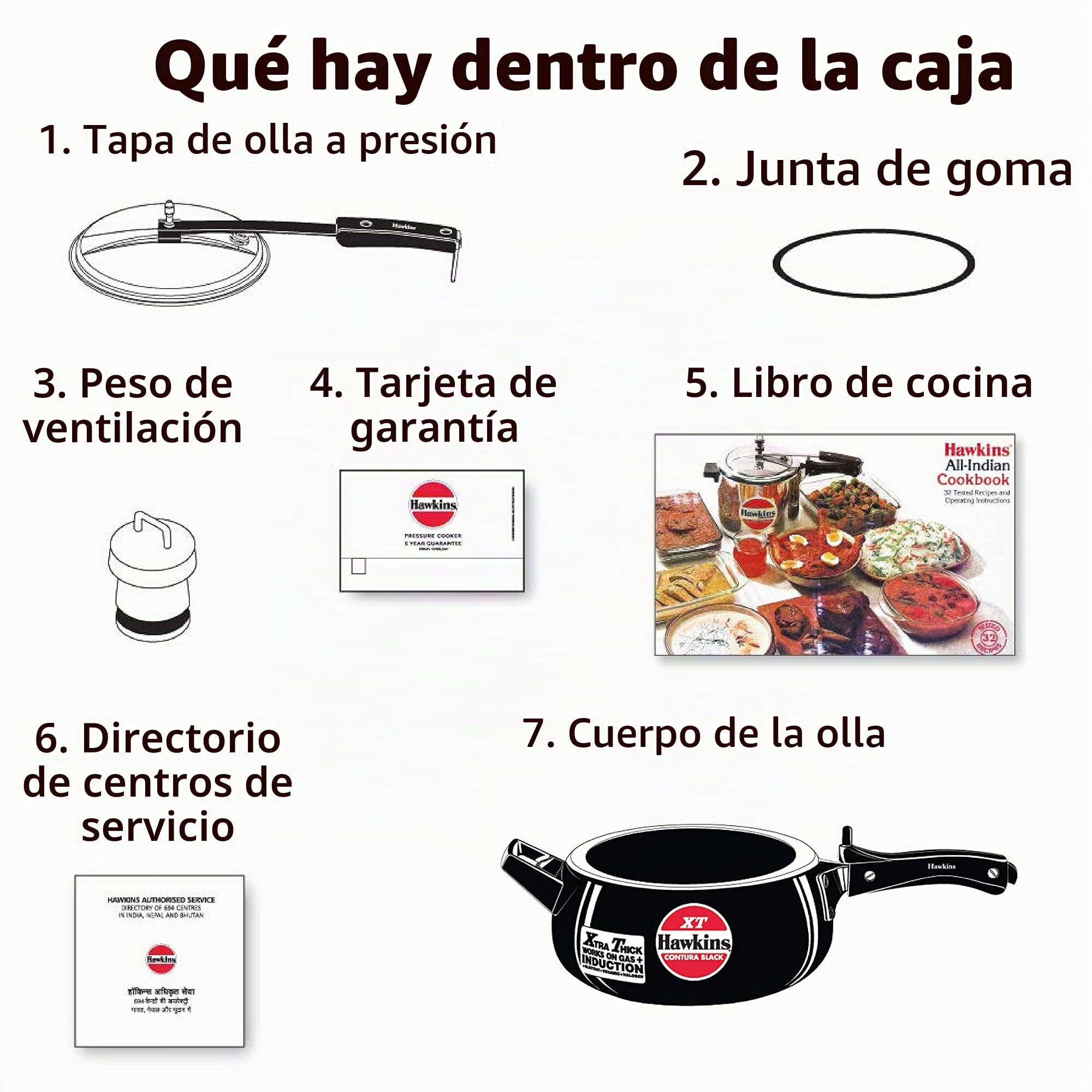 Hawkins Contura Black XT 3.5 Litre Pressure Cooker