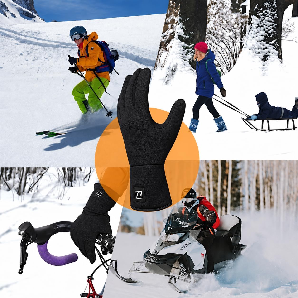 Heated Glove Liners for Men & Women, Rechargeable Battery Gloves thumbnail