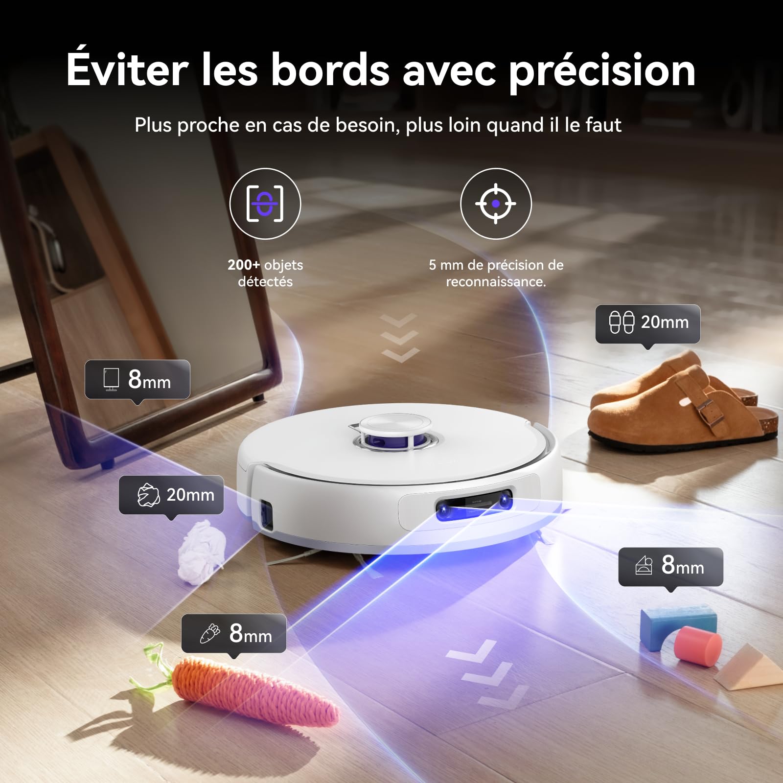 NARWAL Freo Z10 Ultra Robot Aspirateur Laveur, Balai Intelligent 18000Pa - Extension Serpillère Dynamique, Système Anti-Enchevêtrement, Nettoyage Humide/Sèche, Station Tout-en-Un