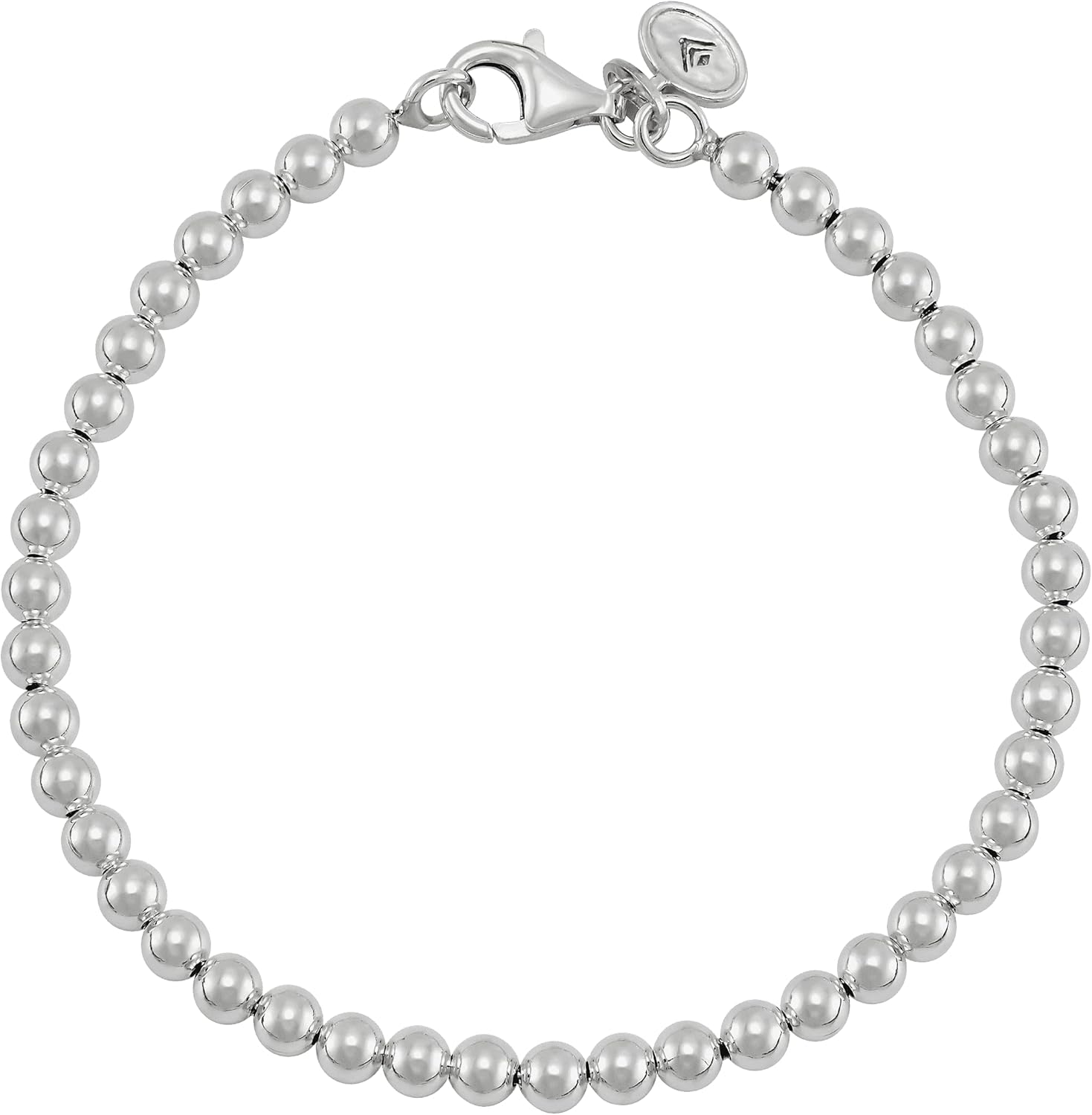 Silpada 'Beaded Features' Bracelet in Sterling Silver, 7.5" (4mm)