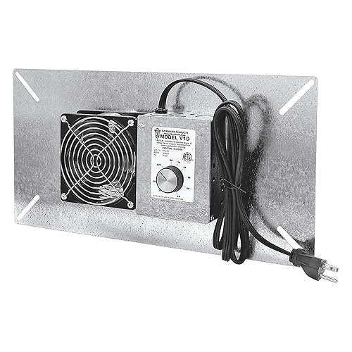 Ventilador Tjernlund modelo Underaire, para reducir la humedad en sótanos, Gris, 1