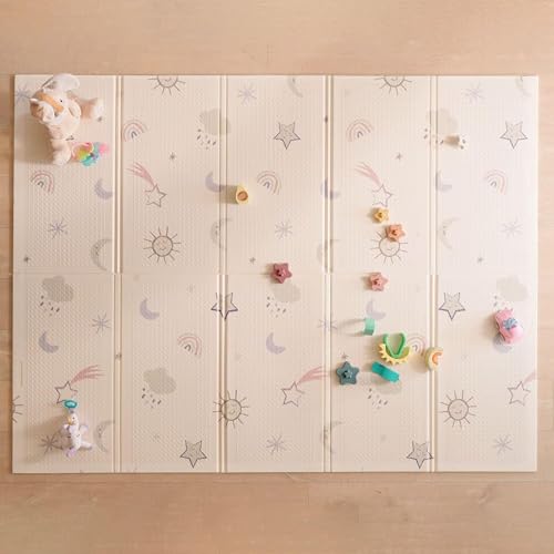 Nuby Reversible Baby Floor Mat, Stars and Sky