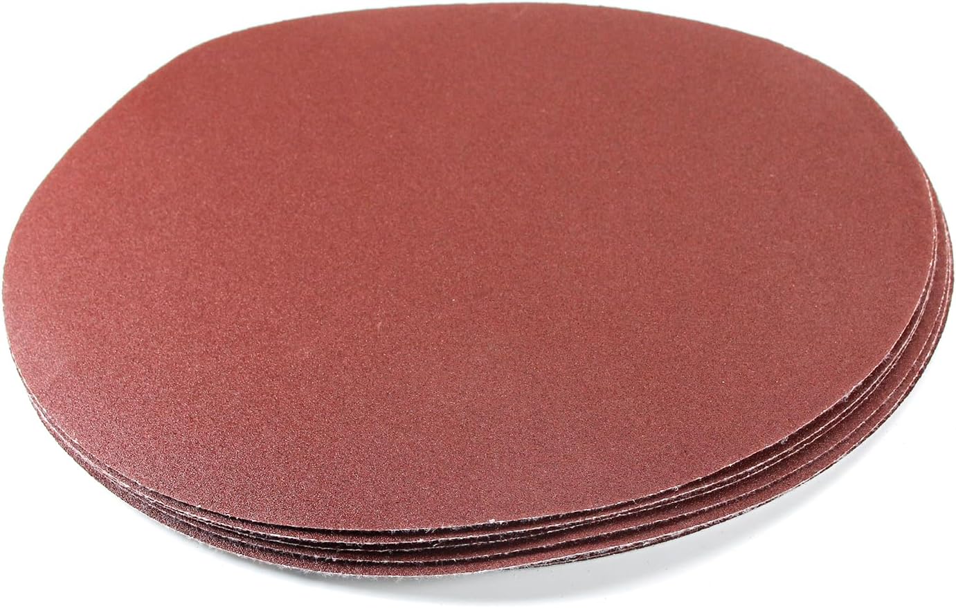 Auniwaig 10PCS 120 Grits Hook and Loop Pads Sanding Disc 12-Inch NO-Hole,Aluminum Oxide Round Flocking Sandpaper for Sanding Grinder Polishing Accessories