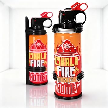 2PCS Mini Fire Extinguishers for Vehicle & Home & Kitchen- Small Portable Car Fire Extinguisher Kit with Brackets - Stay Safe Emergency Suppression for Motorcycle & RV & Kitchen