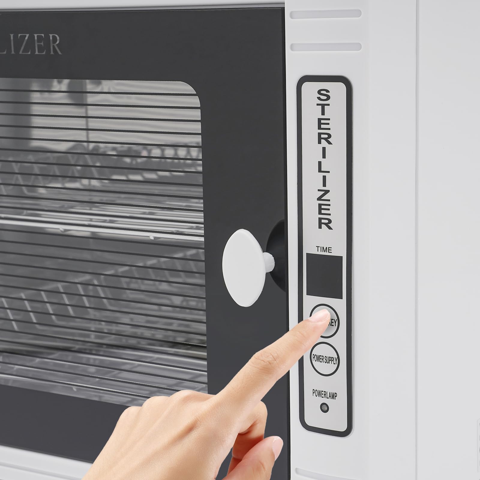 Esterilizador de instrumentos de alta temperatura, potencia 8 W, capacidad de 12 l, temporizador automático de 5 a 60 minutos, para herramientas de uñas, herramientas de belleza, herramientas de