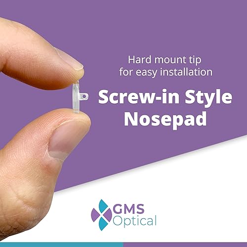 Miniatura 6 de GMS - Almohadillas de silicona para soporte de anteojos en la nariz con forma simétrica, 10, 2