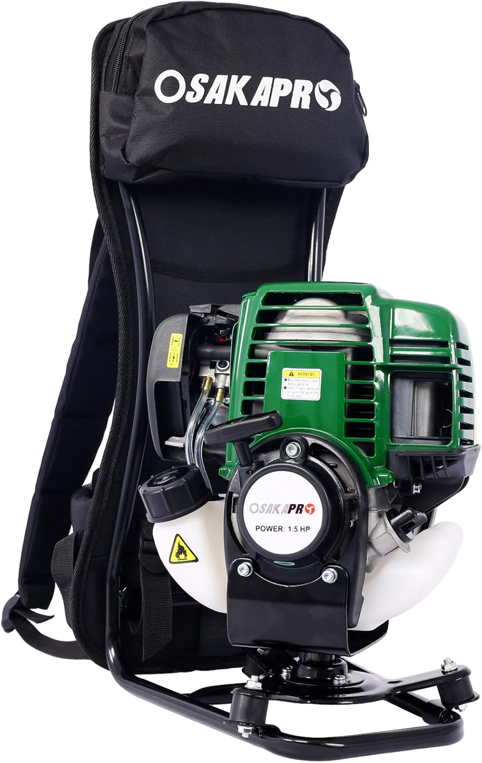 38CC 4-Stroke Backpack String Trimmer Edger Weed Eater, 4-in-1 Multi Garden Tools with Gas Pole Saw, Hedge Trimmer, Grass Trimmer and Brush Cutter EPA Compliant, Lawn Mower Weed Wacker for Yard