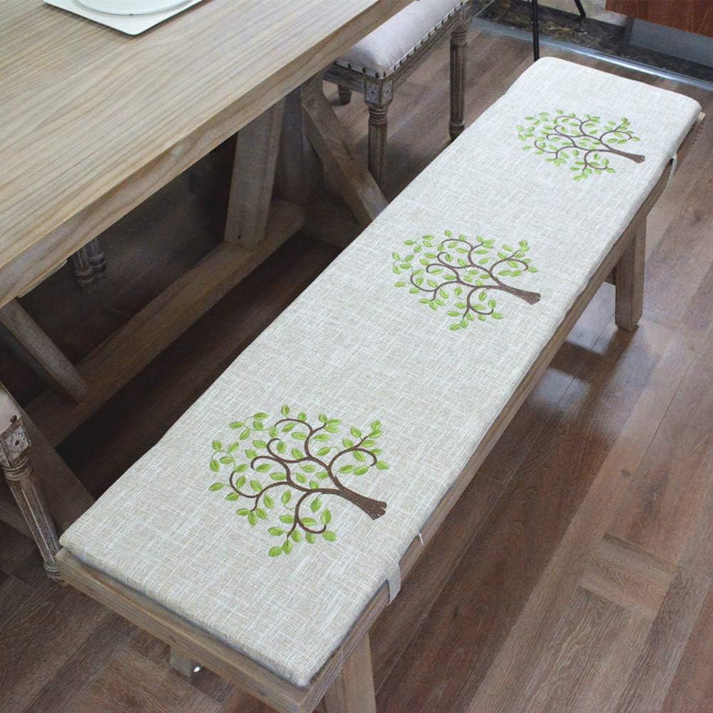 Outdoor Indoor Bench Cushions,Non-Slip Bottom with Ties Japanese Long Dining Chair Cushion Bay Window Cushion Patio Grey B 351203cm(14471inch)