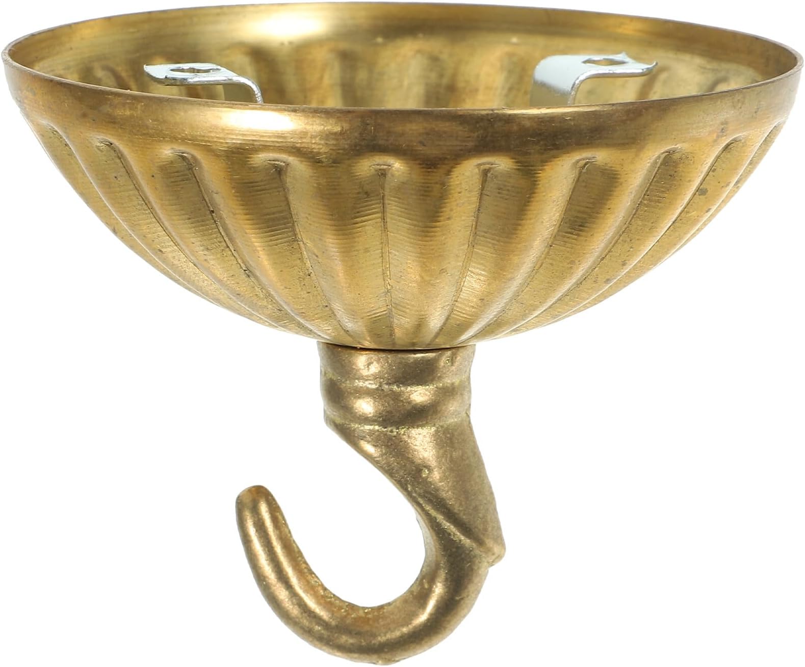 Pure Copper Open Hook Hanging Ring Pendant Light Canopy Ceiling Cover Plate Fixture Accessory for Chandelier and Crystal Lamp Installation