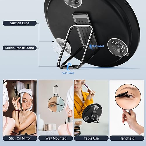 Miniatura 2 de Espejo de aumento 30X, espejo de maquillaje grande de 6 pulgadas con aumento de 30X, espejo de aumento compacto de maquillaje, espejo de aumento