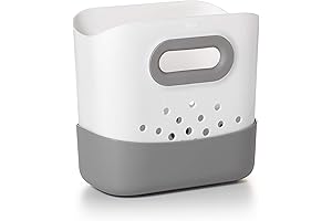 OXO Tot Splash Stand Up Gray Bath Toy Storage